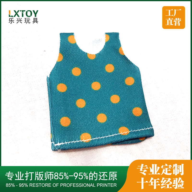 圓圖案吊帶人偶玩具(jù)服裝(zhuāng)